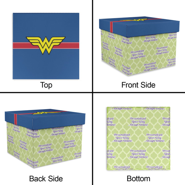 Custom Design - Gift Boxes with Lid - Canvas Wrapped - Large - Approval