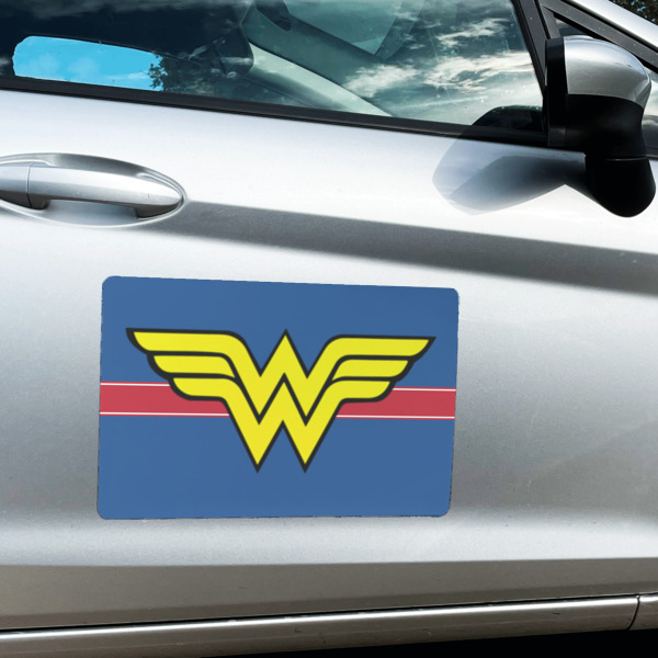 Custom Design - Large Rectangle Car Magnets- In Context