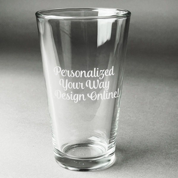 Custom Design Your Own Pint Glass - Laser Engraved