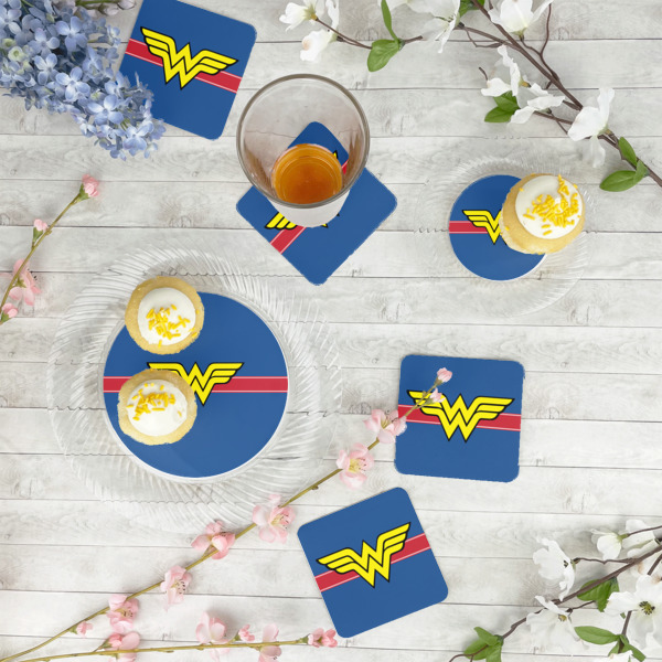 Custom Design - Paper Coasters - In Context