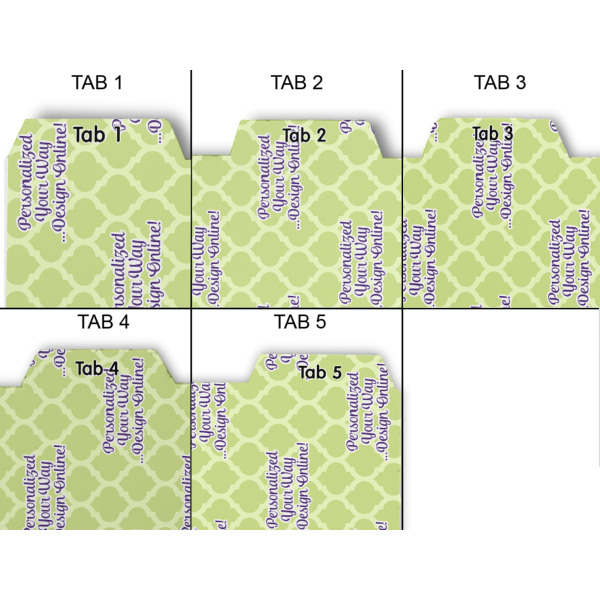 Custom Design - Page Dividers - Set of 5 - Approval