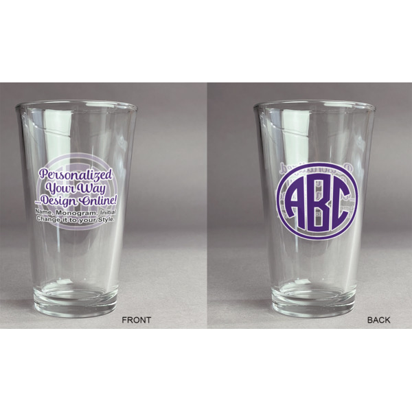 Custom Design - Pint Glass - Two Content - Approval