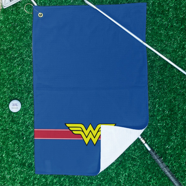 Custom Design - Waffle Weave Golf Towel - In Context