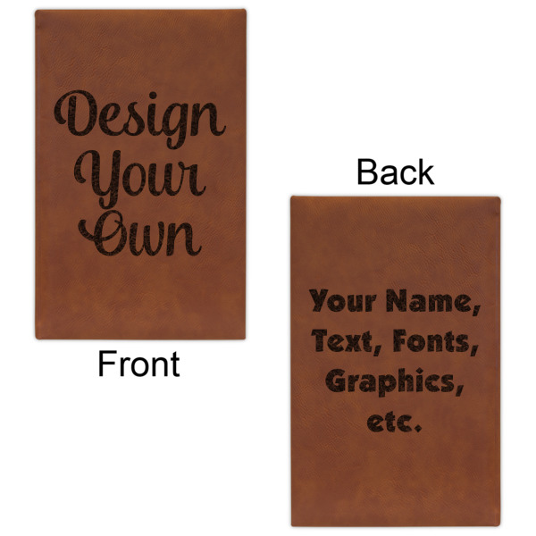 Custom Design - Leatherette Sketchbooks - Small - Double Sided - Front & Back View