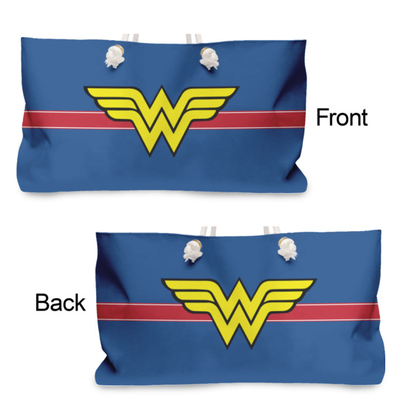 Custom Design - Large Rope Tote - From & Back View