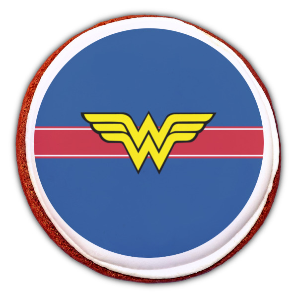 Custom Design - Printed Icing Circle - Large - On Cookie