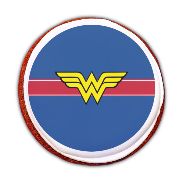 Custom Design - Printed Icing Circle - Medium - On Cookie