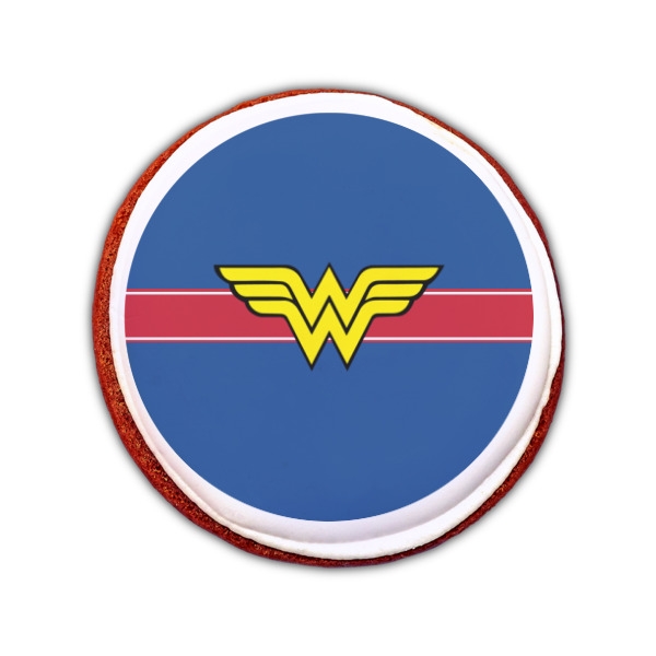 Custom Design - Printed Icing Circle - Small - On Cookie