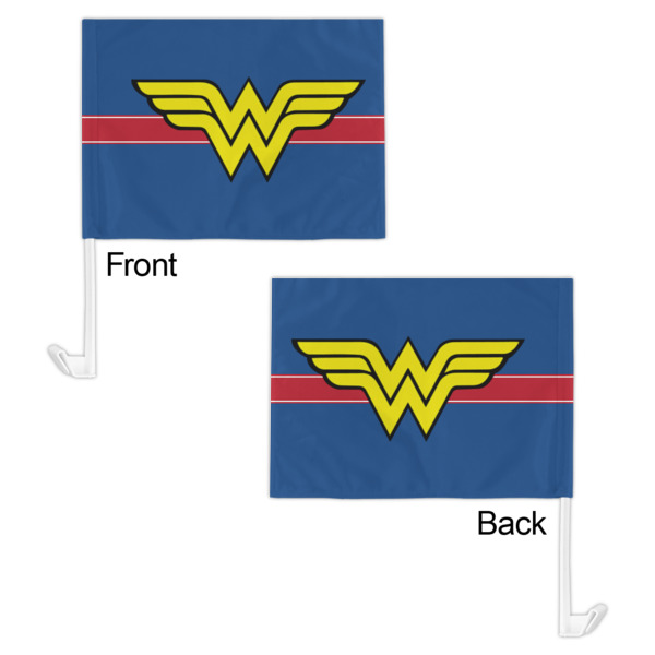 Custom Design - Car Flag - 11" x 8" - Front & Back View