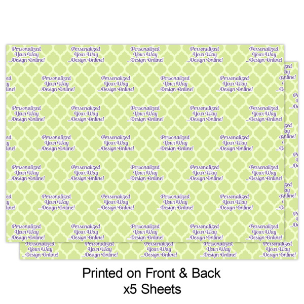 Custom Design - Wrapping Paper Sheet - Double Sided - Front