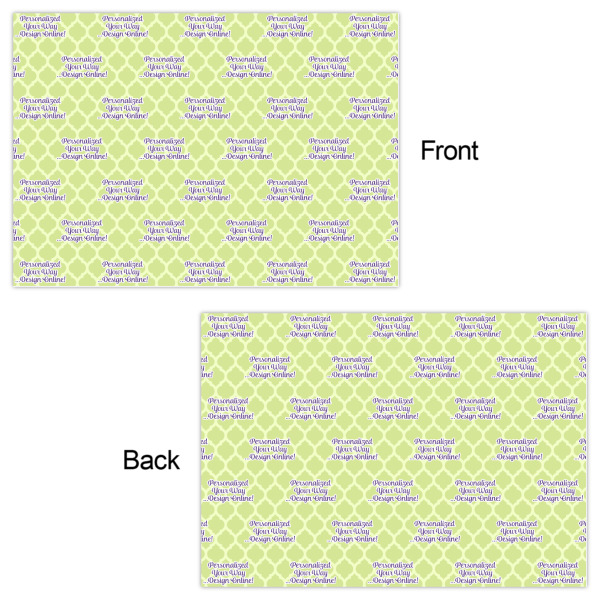 Custom Design - Wrapping Paper Sheet - Double Sided - Front & Back