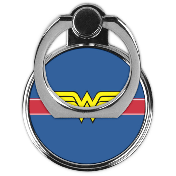 Custom Design - Cell Phone Ring Stand & Holder - Front (Collapsed)