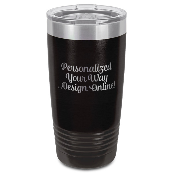 Custom Design - Black Polar Camel Tumbler - 20oz - Front