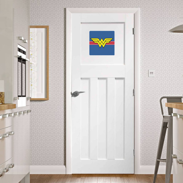 Custom Design - Square Wall Decal on Door