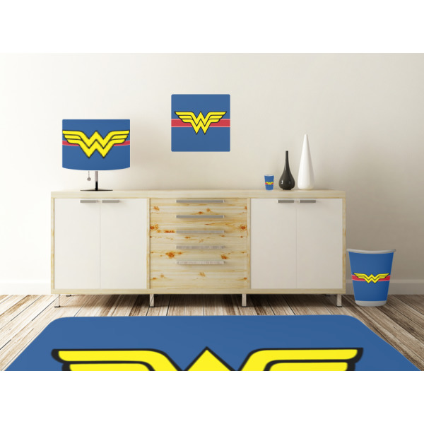 Custom Design - Square Wall Decal Wooden Desk
