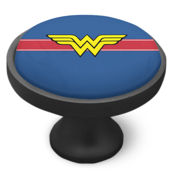 Custom Design - Cabinet Knob - Black - Side