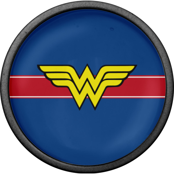 Custom Design - Cabinet Knob - Black - Front