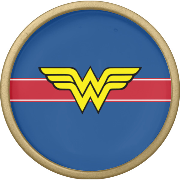 Custom Design - Cabinet Knob - Gold - Front