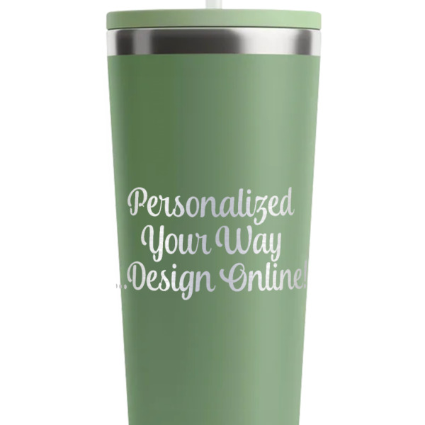 Custom Design - Light Green RTIC Everyday Tumbler - 28 oz. - Close Up
