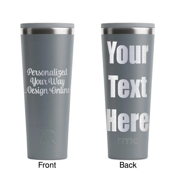 Custom Design - Grey RTIC Everyday Tumbler - 28 oz. - Front and Back