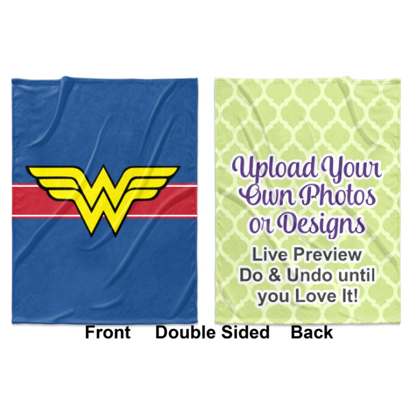 Custom Design - Baby Blanket (Double Sided - Printed Front and Back)