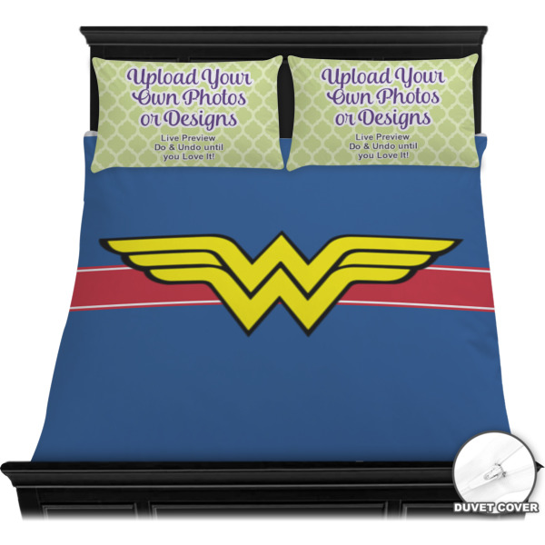 Custom Design - Bedding Set - Queen - Duvet - On Bed