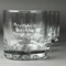 Design Your Own Whiskey Glasses - Engraved - Set of 4