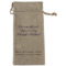 Design Your Own Burlap Gift Bag - Large - Single-Sided