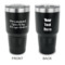 Design Your Own 30 oz Stainless Steel Tumbler - Black - Double-Sided