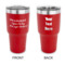 Design Your Own 30 oz Stainless Steel Tumbler - Red - Double-Sided
