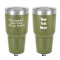 Design Your Own 30 oz Stainless Steel Tumbler - Olive - Double-Sided