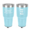 Design Your Own 30 oz Stainless Steel Tumbler - Teal - Double-Sided