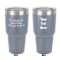 Design Your Own 30 oz Stainless Steel Tumbler - Grey - Double-Sided