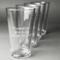 Design Your Own Pint Glasses - Laser Engraved - Set of 4