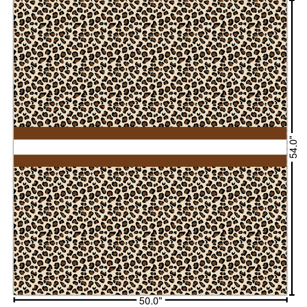 Custom Leopard Print Curtain Panel - Custom Size
