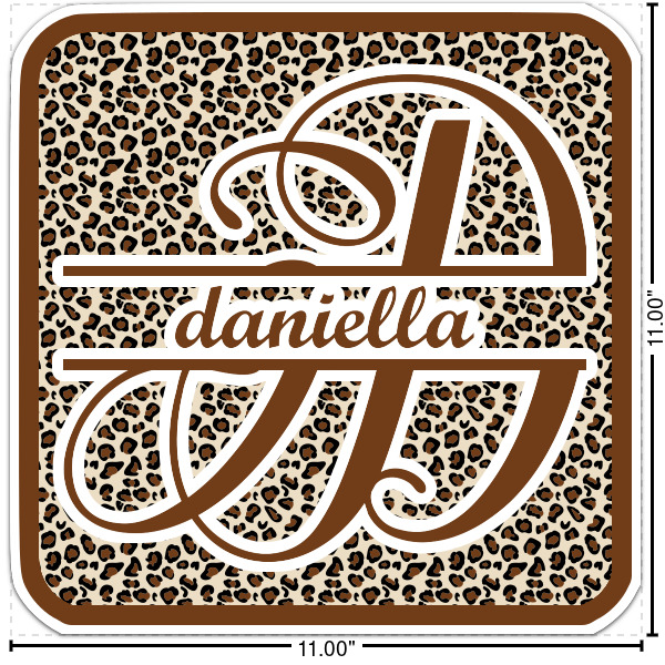 Custom Leopard Print Twill Iron On Patch - Custom Shape - 3XL (Personalized)