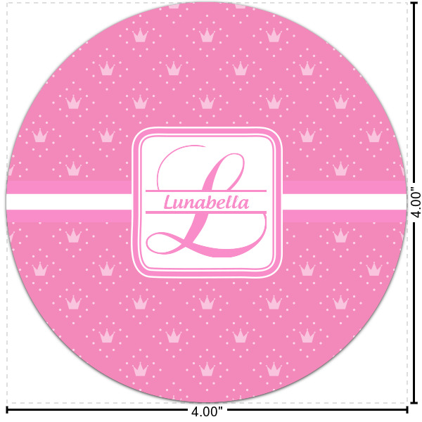 Custom Leopard Print Multipurpose Round Labels - 4" (Personalized)