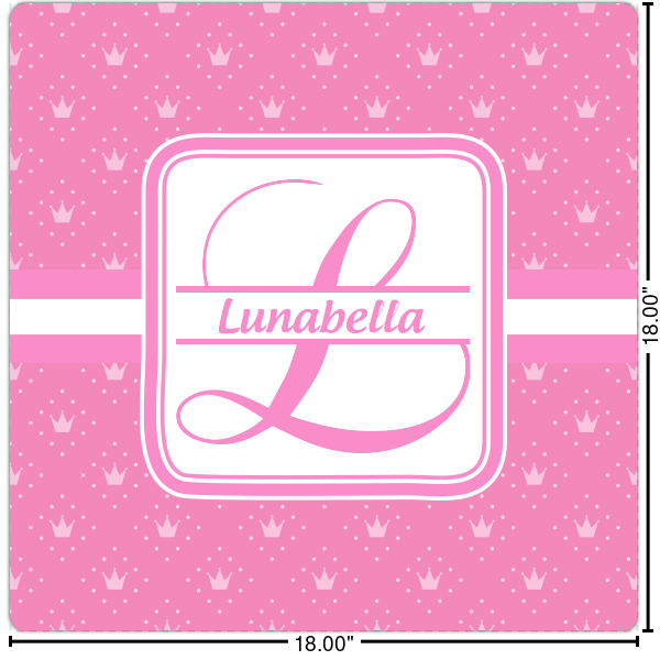 Custom Leopard Print Square Decal - Large (Personalized)