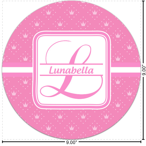 Custom Leopard Print Round Decal - Small (Personalized)