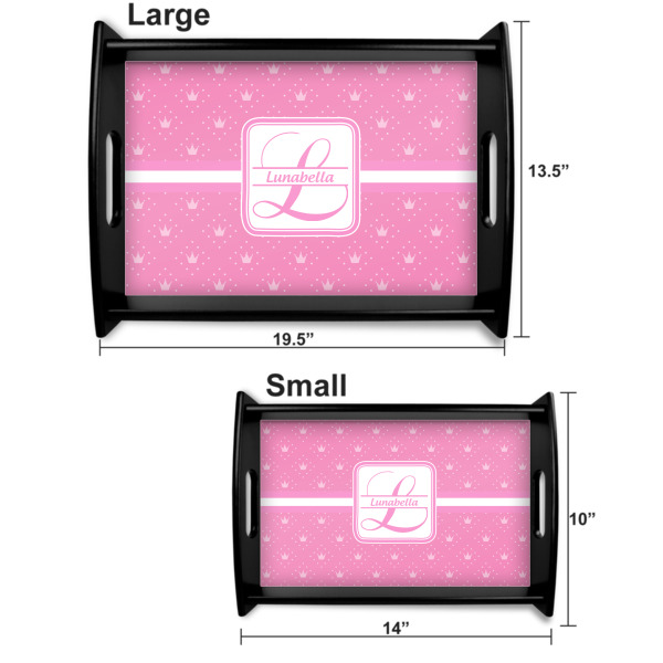 Custom Design - Serving Tray Black Sizes