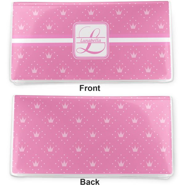 Custom Design - Vinyl Check Book Cover - Front and Back