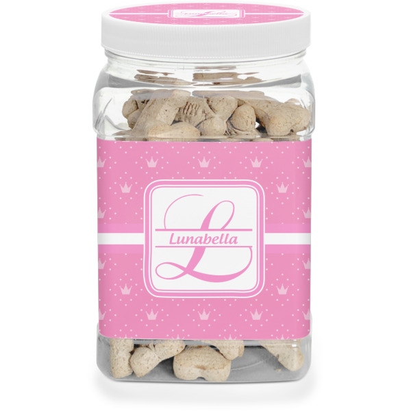 Custom Leopard Print Dog Treat Jar (Personalized)