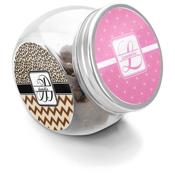 Custom Leopard Print Puppy Treat Jar (Personalized)