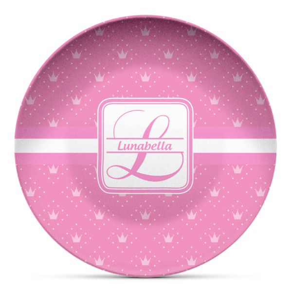 Custom Leopard Print Microwave Safe Plastic Plate - Composite Polymer (Personalized)