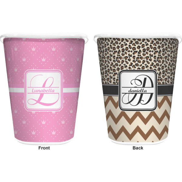 Custom Design - Waste Basket - White - Double Sided - Approval