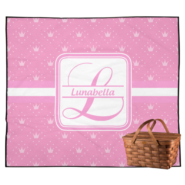 Custom Leopard Print Outdoor Picnic Blanket (Personalized)