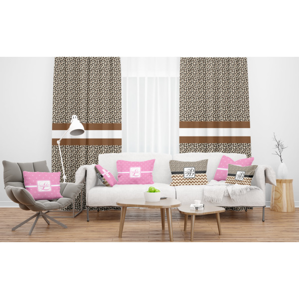 Custom Design - Sheer and Custom Curtains in Room with Matching Pillows