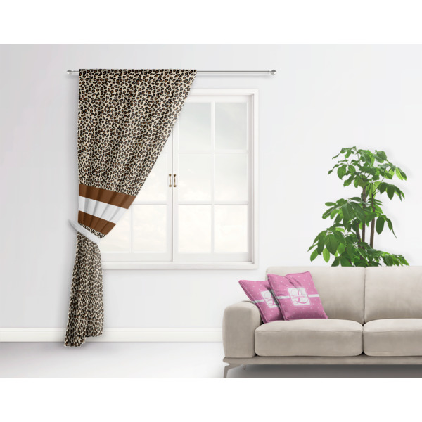 Custom Design - Curtain With Window and Rod - in Room Matching Pillow