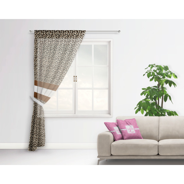 Custom Design - Sheer Curtain With Window and Rod - in Room Matching Pillow