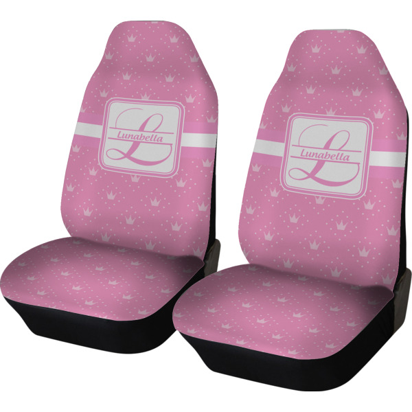 Custom Leopard Print Car Seat Covers (Set of Two) (Personalized)